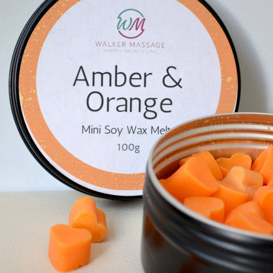 Amber & Sweet Orange Wax Melt Hearts Tin - 100g