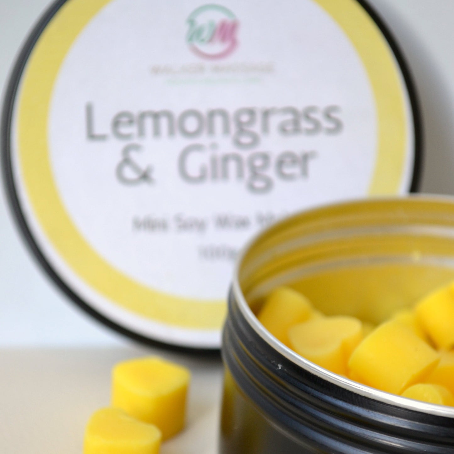 Lemongrass & Ginger Wax Melt Hearts Tin - 100g