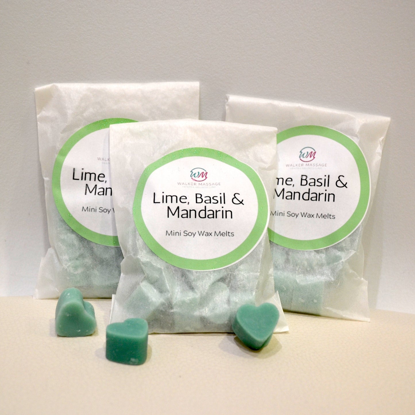 Lime, Basil & Mandarin - Mini Wax Melt Hearts Bag