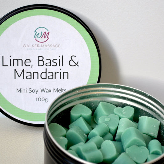 Lime, Basil & Mandarin Wax Melt Hearts Tin - 100g