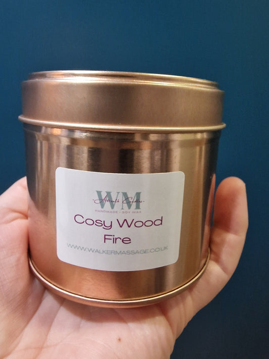 Cosy Wood Fire- Small tin
