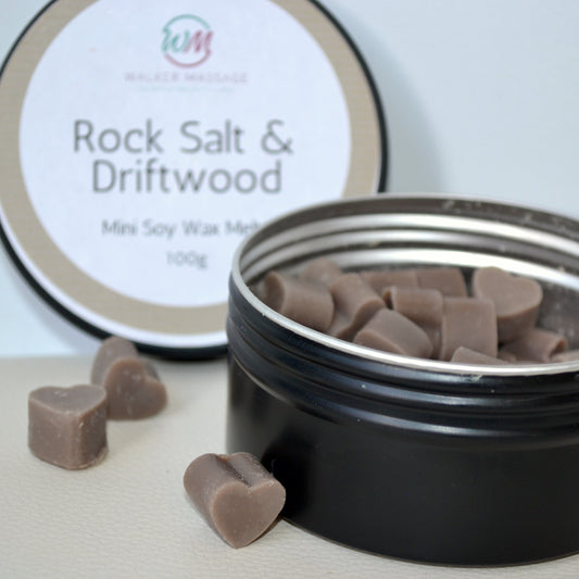Rock Salt & Driftwood Wax Melt Hearts Tin - 100g